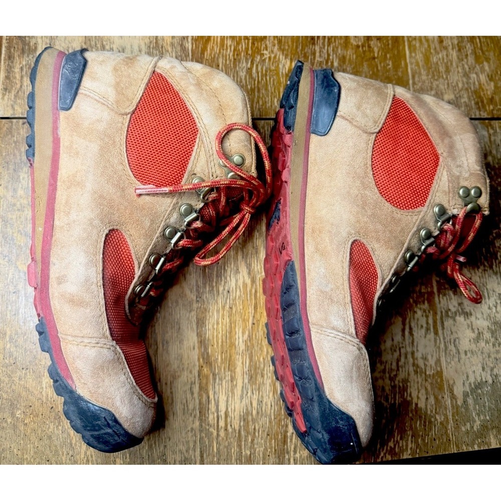 Danner Unisex Youth Hiking Boots Size (3) 11" Outersole Suede Red/Brown Lace up